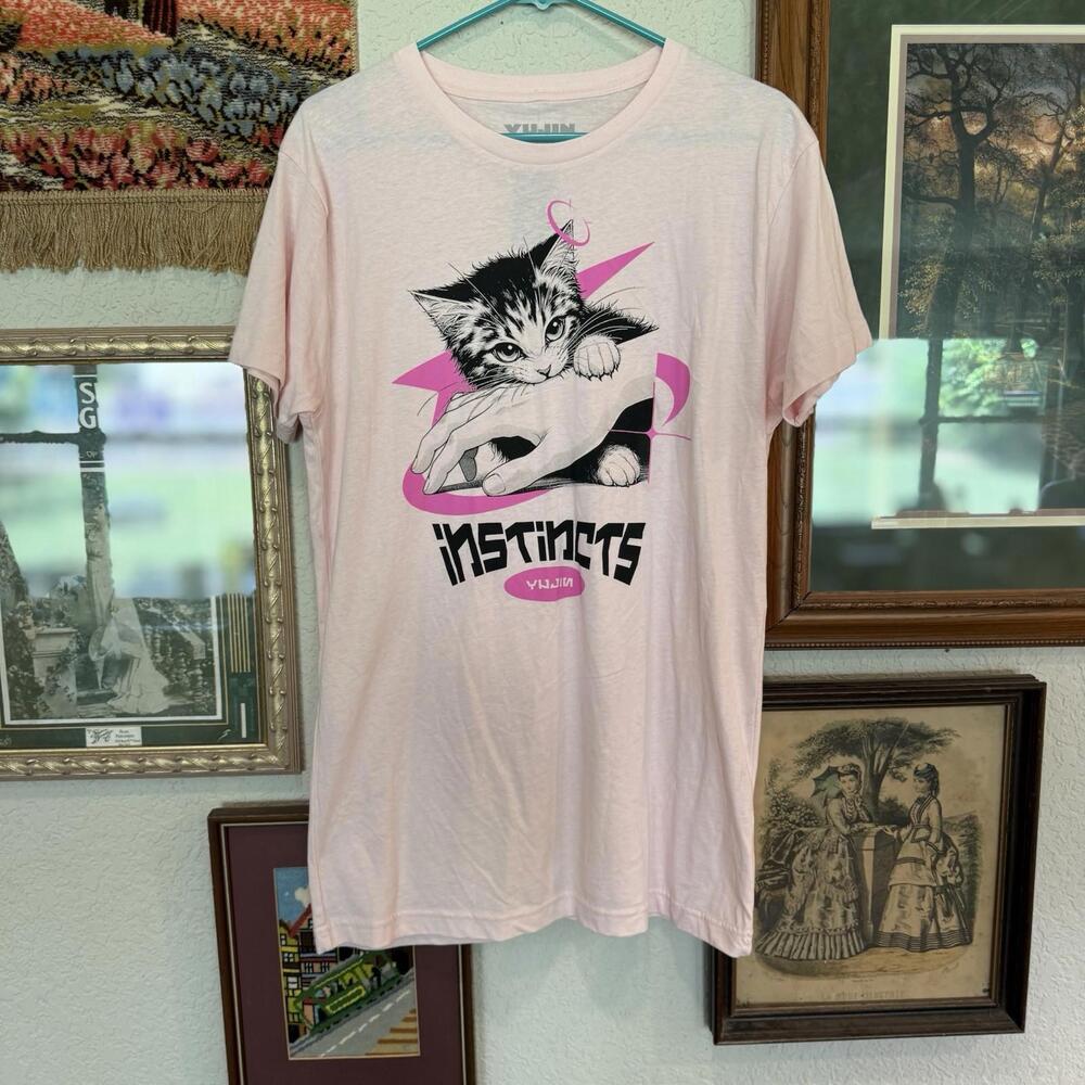 NWT RARE Sold Out Yujin Instincts Cat Anime Shirt Size Medium
